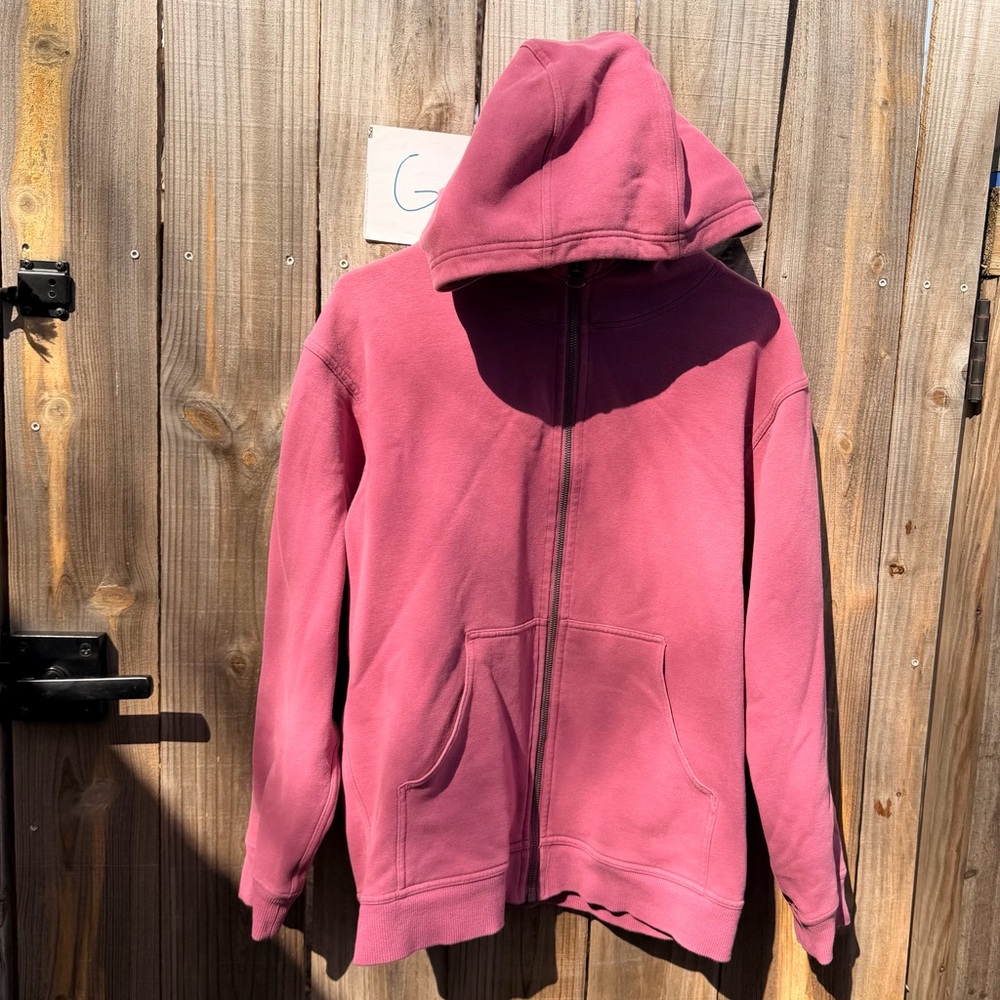 Lululemon All Yours Zip Hoodie Moss Rose Size Medium